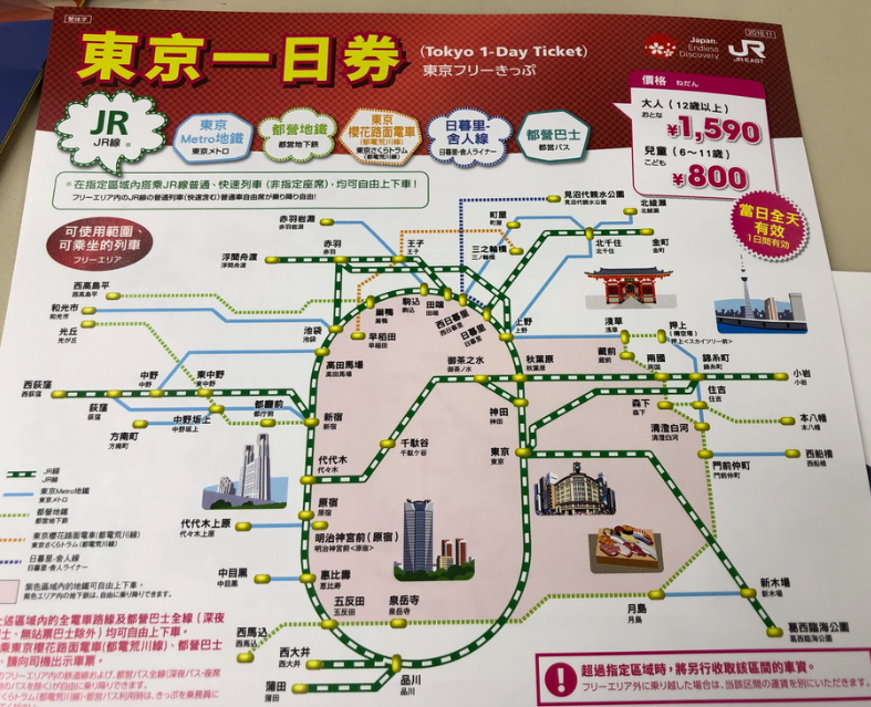 【东京】三种常用超值交通票推荐「Tokyo Subway Ticket」「东京都市地区通票」及「东京一日券」介绍 T25