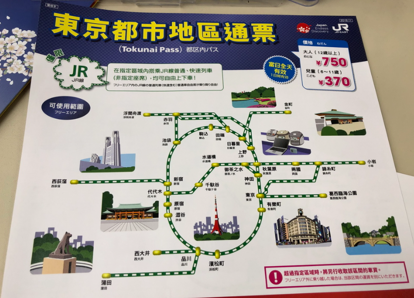 【东京】三种常用超值交通票推荐「Tokyo Subway Ticket」「东京都市地区通票」及「东京一日券」介绍 T25