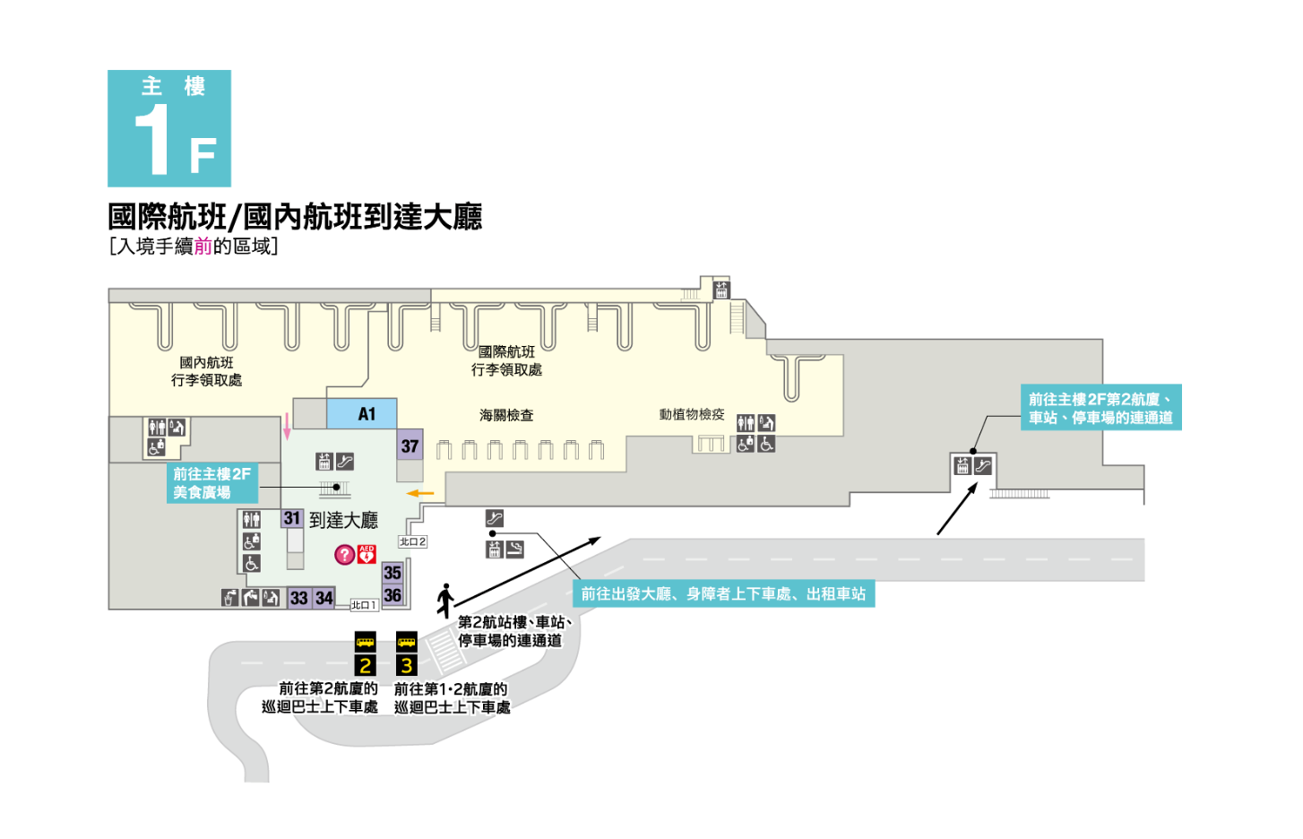 成田机场站内指南 T02