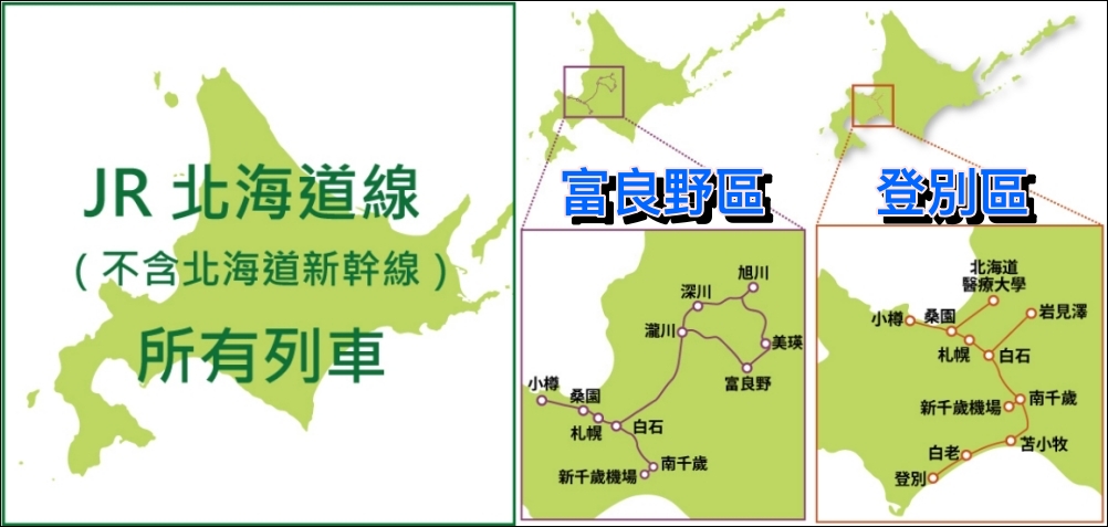 【北海道JR PASS】北海道JR铁路周游券(5日/7日/登别/富良野)攻略 H01